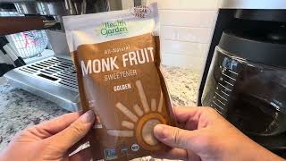 Health Garden Monk Fruit Sweetener Golden Non GMO Gluten Free Sugar Substitute Kosher Keto [upl. by Mansfield]