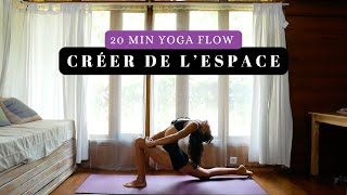 20 min yoga flow ♥︎ creer de lespace [upl. by Fagen]