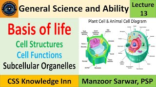 Basis of Life  Cell structure  Cell functions  Animal and plant cells [upl. by Doner]