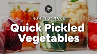 How to Make Quick Pickled Vegetables Guide amp Recipes  Minimalist Baker Recipes [upl. by Sewellyn17]