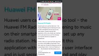 Huawei FM Radio app download for Nova 5T  But Not support the Radio app [upl. by Ayatan]