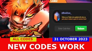 NEW UPDATE CODES 🎃UPDATE 6 Anime Fighting Simulator X ROBLOX  ALL CODES  31 OCTOBER 2023 [upl. by Stambaugh]