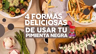 4 recetas fáciles con pimienta negra molida McCormick [upl. by Gibe563]