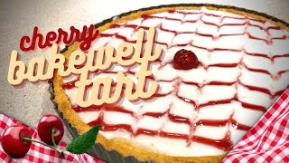 Cherry Bakewell Tart 🍒  Montvale Bakes [upl. by Enyamrahs]