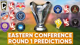 MLS CUP PLAYOFFS  ROUND 1 EASTERN CONFERENCE PREDICTIONS 100 accurate [upl. by Lianne]