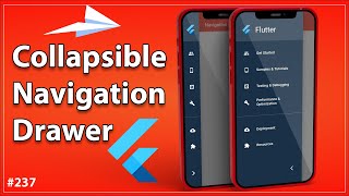 Flutter Tutorial  Collapsible Sidebar Menu amp Navigation Drawer [upl. by Sekofski]