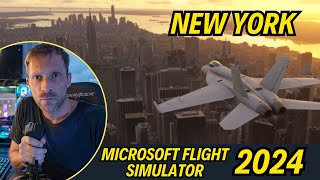 What New York Looks Like in MSFS 2024  free flight [upl. by Leuams]