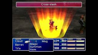 Clouds CrossSlash Limit Break  Final Fantasy VII [upl. by Clemmy683]