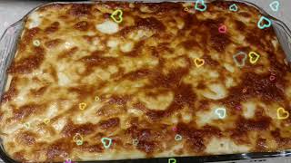 Macarona Bechamel ArabicStyle Baked Macaroni chicken arabicfood pasta full recipe link in 👇👇👇 [upl. by Naletak]