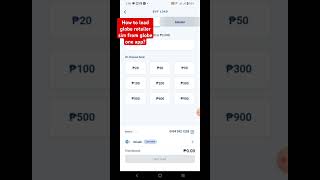 How to buy globe load wallet using globe one appglobeoneapp loaderretailersim loadwallet [upl. by Paul279]