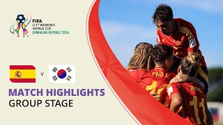 HIGHLIGHTS Spain v Korea Republic  FIFA U17 Women’s World Cup 2024 [upl. by Auqinaj]