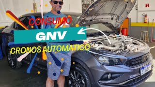 ESSE CARRO FICOU MUITO ECONÔMICO NO GNV  FIAT CRONOS AUTOMÁTICO [upl. by Eimarej]