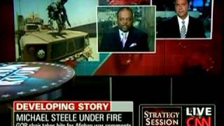 Roland Martin on CNN Michael Steele Under Fire [upl. by Hebe]