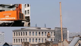 großer Bagger Hitachi 870 aus der Ferne [upl. by Blumenthal]