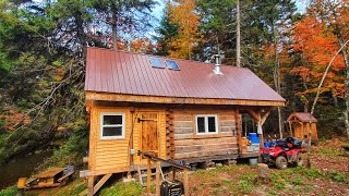 Three Years Building an Off Grid Dovetail Log Cabin in the Canadian Wilderness  Start to Finish [upl. by Uticas]