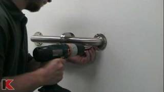 Grab Bar Installation on Tile Wall  Keeney Manufacturing [upl. by Zildjian]