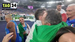 Europei Atletica 2024 la 4x100 guidata da Jacobs è d’oro l’abbraccio con Mattarella in tribuna [upl. by Odirfliw]