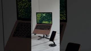 FoldWise X Laptop Stand Review  360° Rotating Adjustable Height and Durable Aluminum Riser [upl. by Nywg]