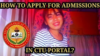 CTU Online Admission  How to Apply  Register  Emie TK [upl. by Ientirb]