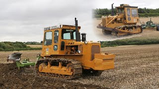 Ploughing with 1984 Cat D6D SA VHP amp 8f Dowdeswell DP1  Subsoiling with Cat D6D and Cousins VForm [upl. by Munson]