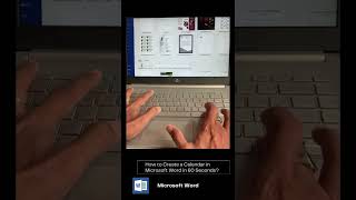 How to Create a Calendar in Microsoft Word in 60 Seconds [upl. by Yanej]