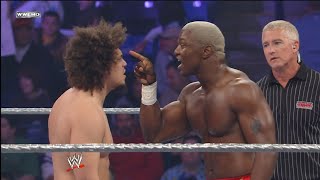 Shelton Benjamin vs Carlito WWE ECW March 25 2008 HD [upl. by Pavkovic723]