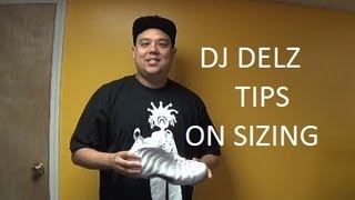 Tips On Sizing With Nike Foamposites and Other Shoes Dj Delz Vlog 44 DjDelz [upl. by Nasus891]