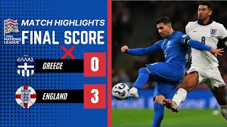 Replay Greece vs England 0 3 ｜Match Highlights｜2024 UEFA Nations League [upl. by Holder650]