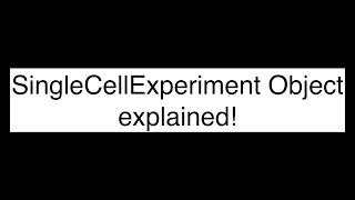 Demystifying SingleCellExperiment Object in R [upl. by Levey595]