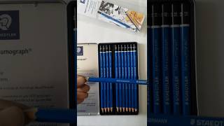 Staedtler Lumograph Graphite pencils😱 unboxing shorts [upl. by Iddet183]