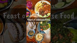 Feast of Authentic Lebanese Food arabic food foodie shorts fyp mezze delicious travel [upl. by Lashoh]