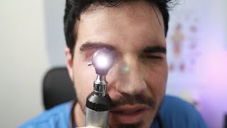 ASMR  Close up MEDICAL EXAM TRIGGERS Follow The Light Ear Cleaning Vitals [upl. by Alekal]