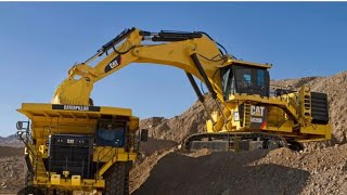 Largest caterpillar 6015b excavator loading trucks machine view ✅️excavator loading dump truck🔥 [upl. by Herrington]