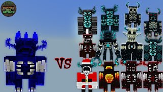 Omega Warden vs Warden Plus  Minecraft Bedrock  Mob Battle [upl. by Lladnik553]