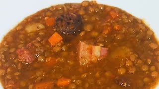 lentejas estofadas con chorizo y morcilla [upl. by Nimzay727]