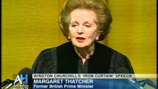 Margaret Thatcher on Churchills quotIron Curtainquot Speech  Preview [upl. by Elurd323]