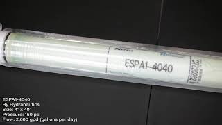 ESPA14040 4 x 40 150 psi Reverse Osmosis Membrane [upl. by Alema937]