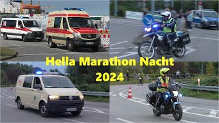 Krad MTWV uvm Einsatzfahrten während Hella Marathon Nacht in Rostock [upl. by Manthei]