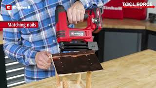 Einhell 18v Power XChange Cordless Stapler Nailer TE CN 18 Li 4257790 [upl. by Donnenfeld]