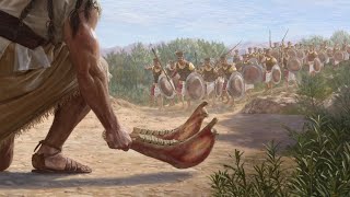 Bible Stories Samson defeats a thousand Philistines with a donkeys jawbone [upl. by Bounds]