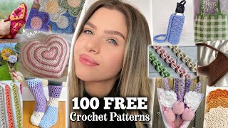 100 FREE Crochet Pattern Gift Ideas For Mother’s Day Or Any Occasion 💐 [upl. by Eadrahs]