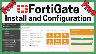 Free FortiGate Install and Configuration  Create Fortigate LAB for Training [upl. by Imar]