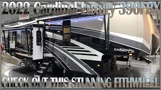 2022 Cardinal Luxury 390FBX Fifth Wheel by Forestriver  Couchs RV Nation RV Review Tour Wholesaler [upl. by Hplodnar]