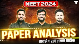 NEET 2024 Answer Key  NEET 2024 Discussion  Paper Difficulty Level  NEET 2024 Paper Leak [upl. by Naicul]