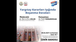 Yargıtay Kararları Işığında Boşanma Davaları 2 Bölüm [upl. by Ahsemrac]