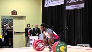 Kendrick Farris 198 kg clean and jerk [upl. by Hpeosj]