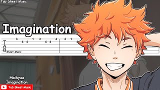 Haikyuu OP 1  Imagination Guitar Tutorial [upl. by Ahsas]