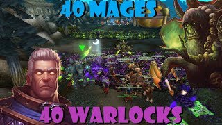 40 Warlocks VS 40 Mages [upl. by Shaefer834]