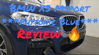 2021 BMW X3 Msport Phytonic Blue Review [upl. by Nnaacissej215]