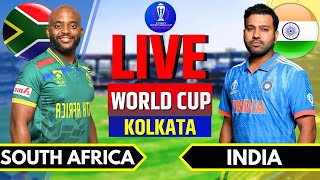 India vs South Africa Live  World Cup 2023  IND vs SA Live  ICC World Cup Match Live livescore [upl. by Cliff]